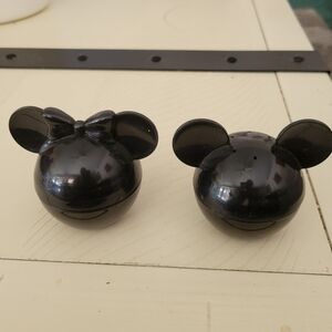 Black Mickey and Minnie Mouse Salt and Pepper Shakers